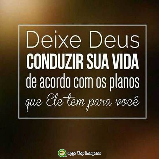 Deixe Deus conduzir sua vida