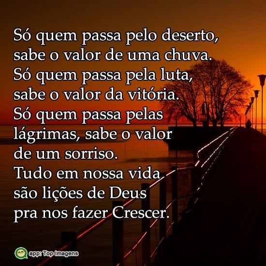 Lições para crescer