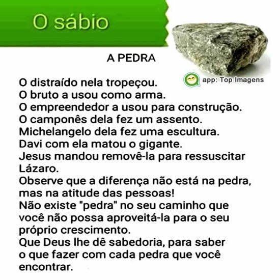 O sábio e a pedra