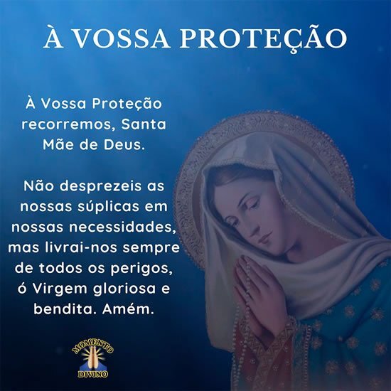 Oração à vossa proteção