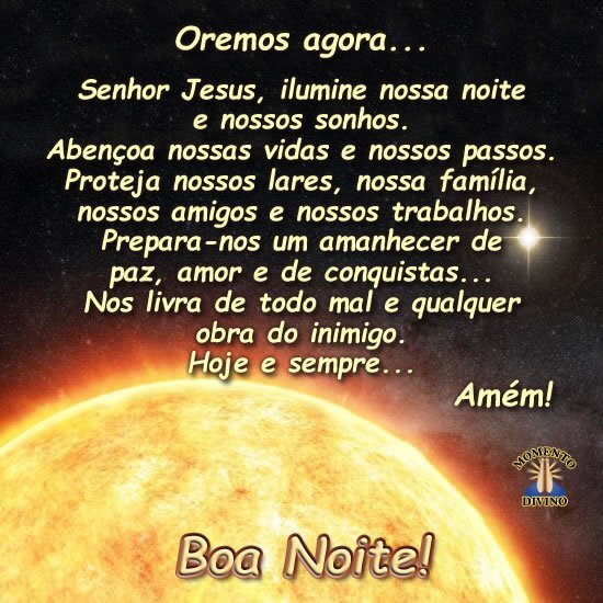 Oremos nessa noite