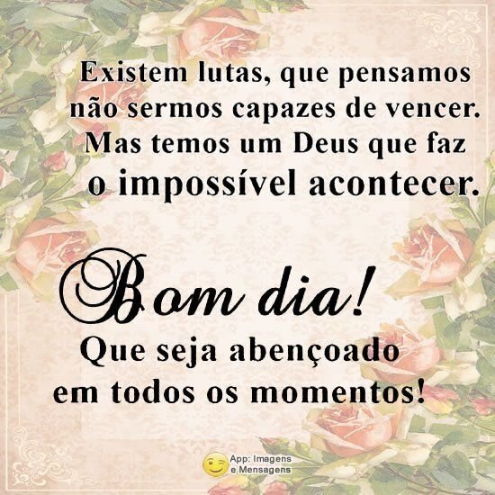 Bom dia de bênçãos