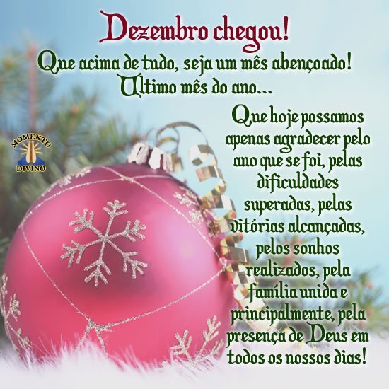Dezembro chegou