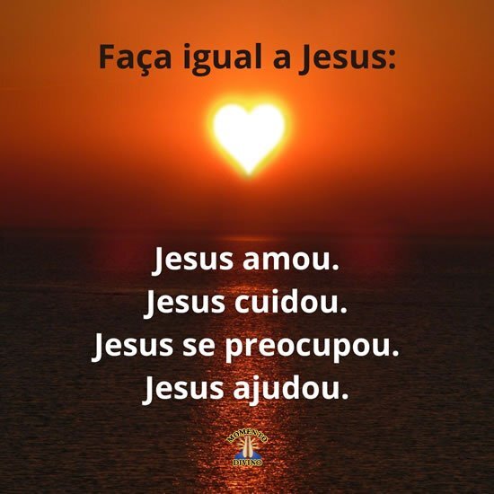 Faça igual a Jesus