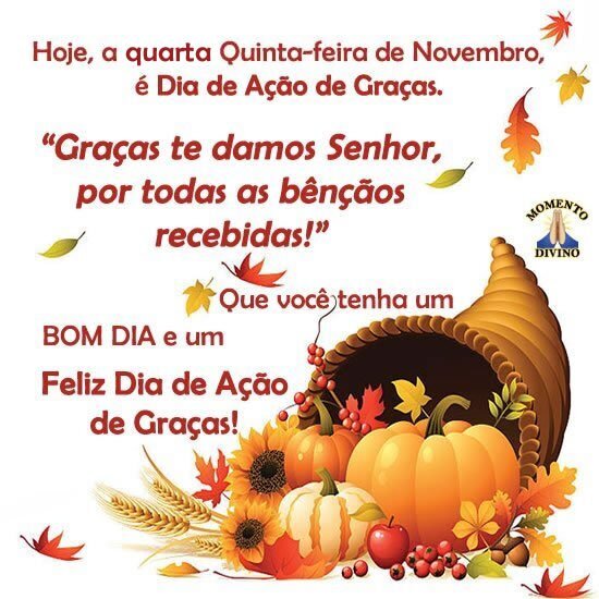 Feliz Dia de Ação de Graças