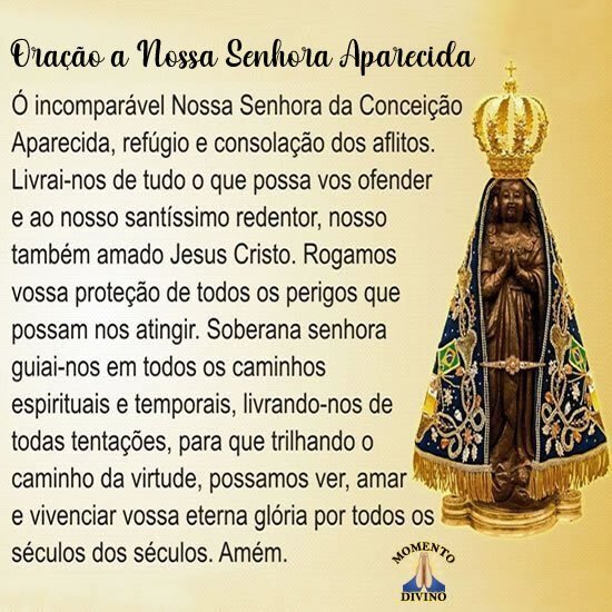 Oração a Nossa Senhora Aparecida