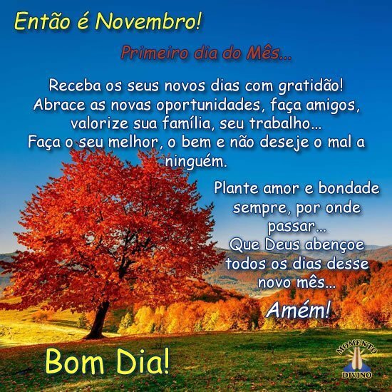 Primeiro dia de Novembro