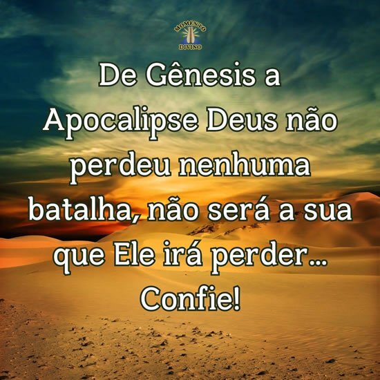 Deus não perdeu nenhuma batalha