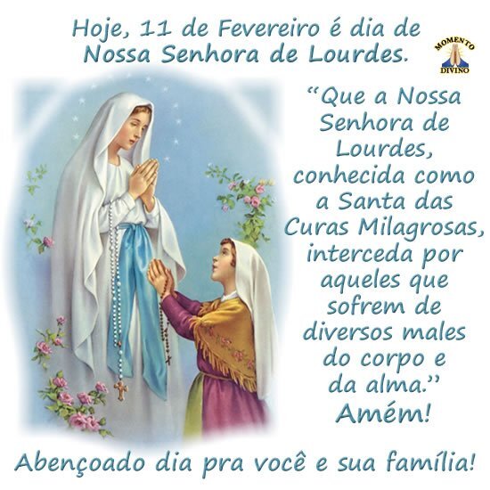 Dia de Nossa Senhora de Lourdes