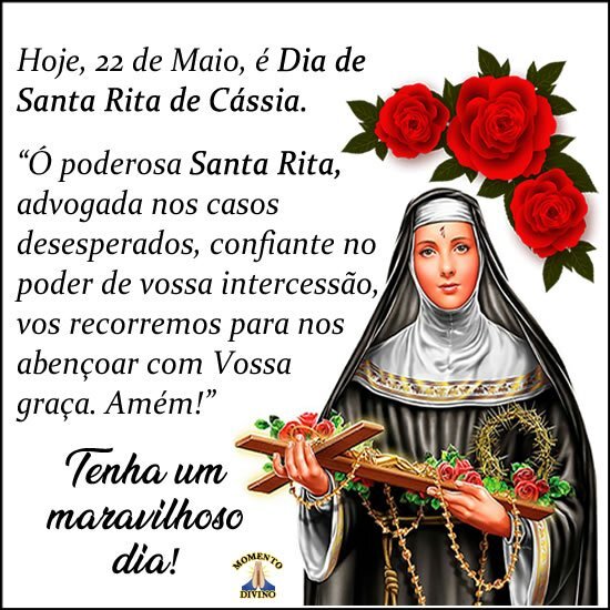 Dia de Santa Rita de Cássia