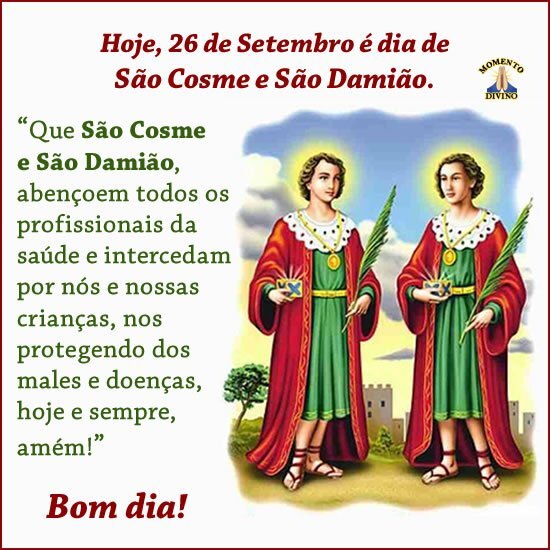 Dia de São Cosme e São Damião