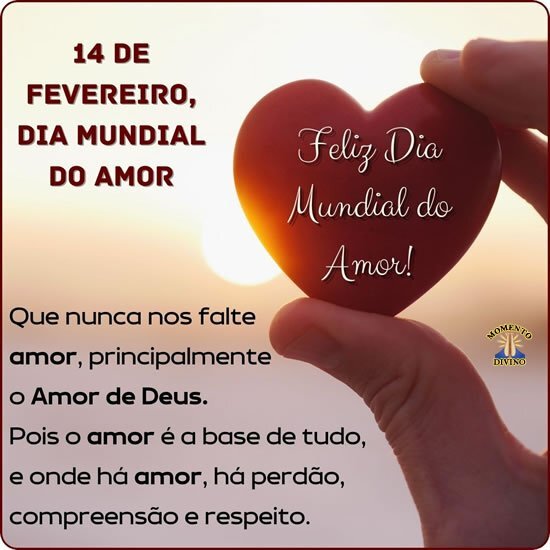 Feliz Dia Mundial do Amor