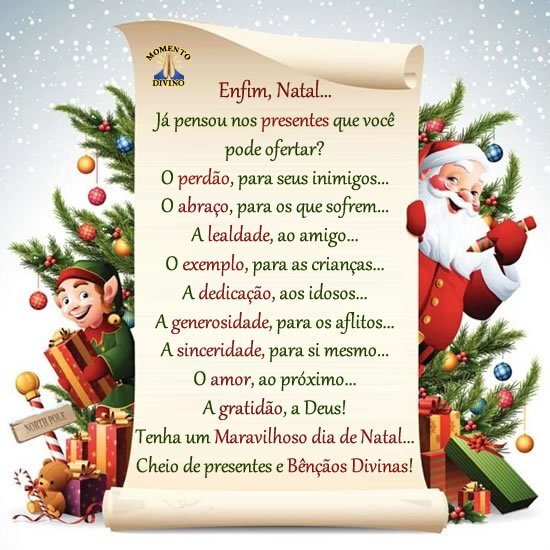 Maravilhoso dia de Natal