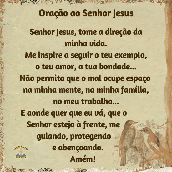 Oração ao Senhor Jesus