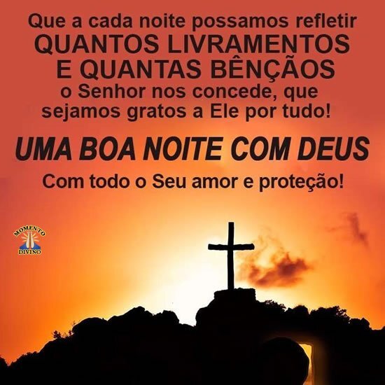 Uma boa noite com Deus