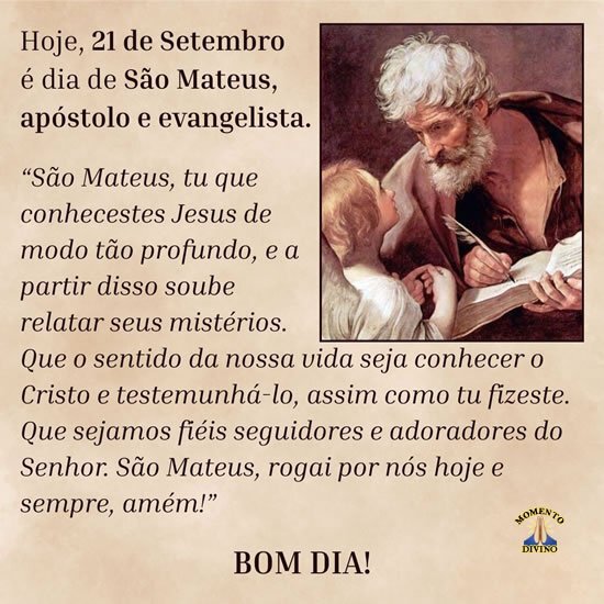 Dia de São Mateus, o Apóstolo