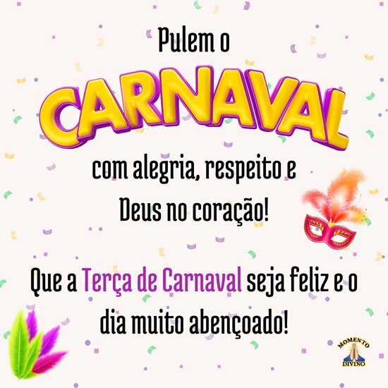 Feliz Terça de Carnaval