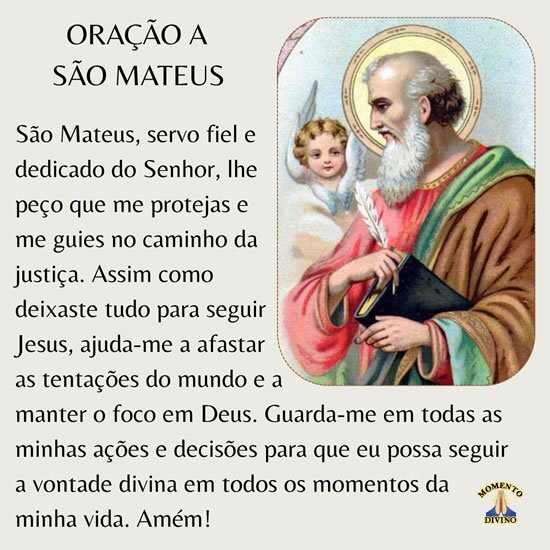 Oração a São Mateus