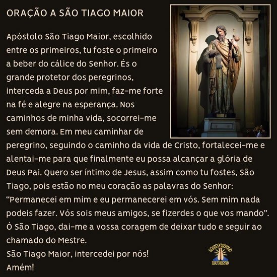 Oração a São Tiago Maior