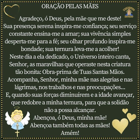 Oração pelas mães