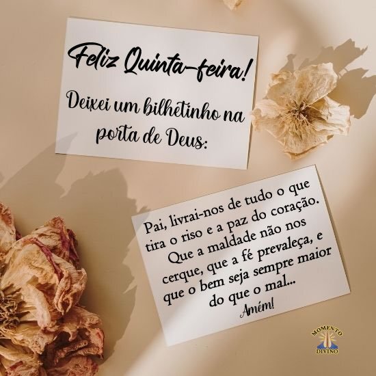 Feliz Quinta-feira