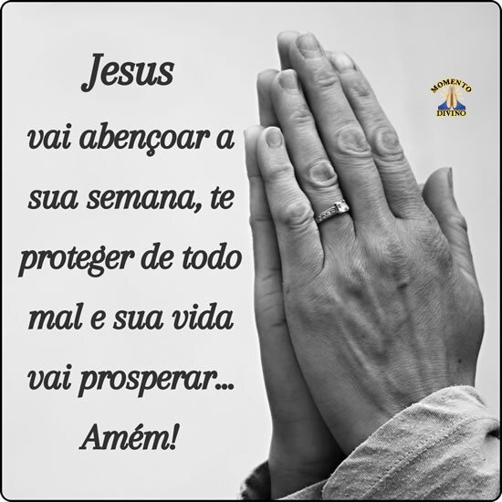 Jesus vai abençoar sua semana