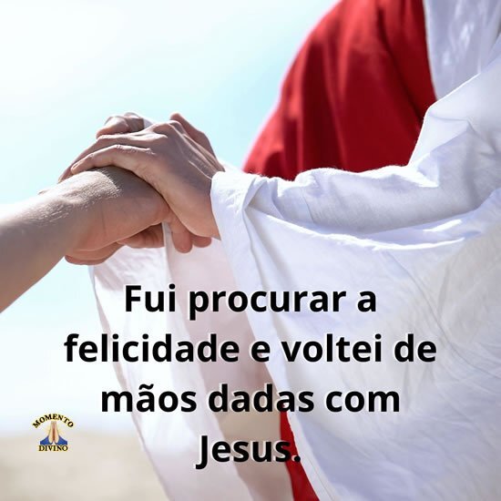 Mãos dadas com Jesus