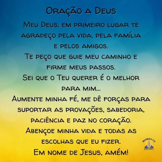 Oração a Deus