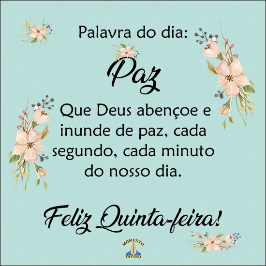 Feliz Quinta-feira