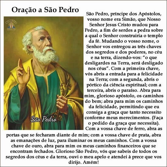 Oração a São Pedro