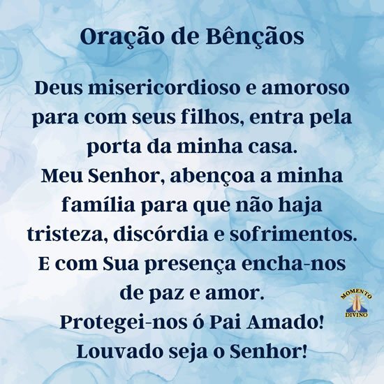 Oração de Bênçãos