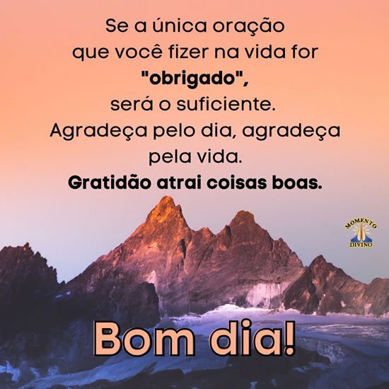 Agradeça pelo dia