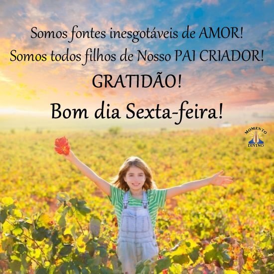 Bom dia Sexta-feira