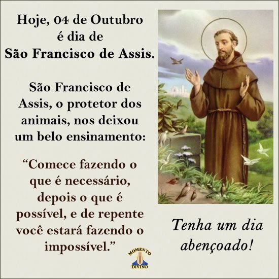 Dia de São Francisco de Assis