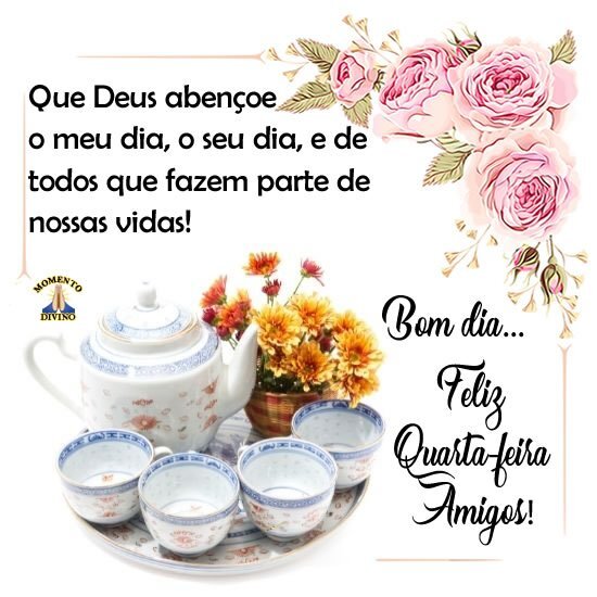 Feliz Quarta-feira Amigos