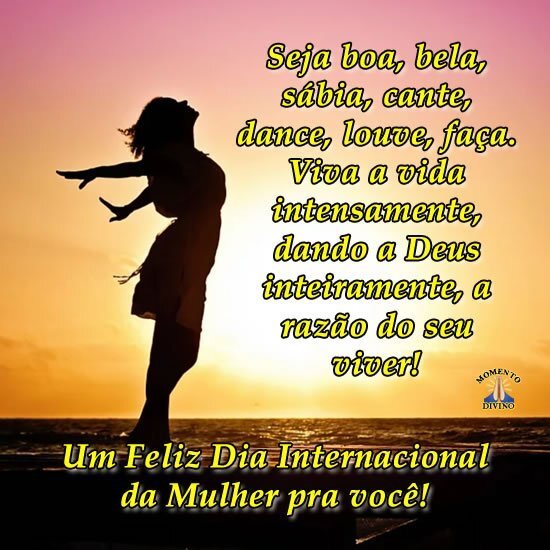 Feliz Dia Internacional das Mulheres