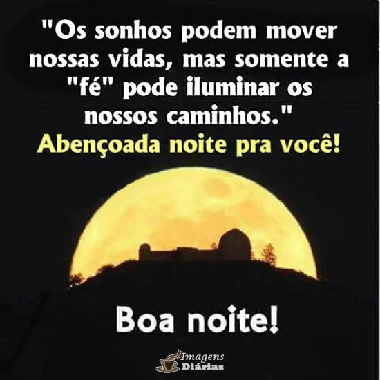 Abençoada noite pra você