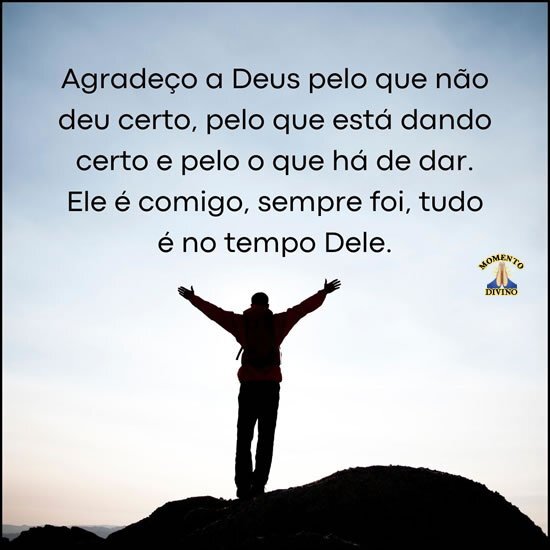 Agradeço a Deus