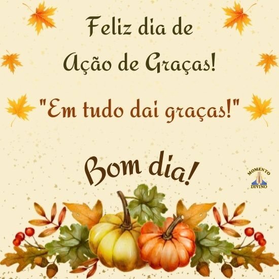 Feliz dia de Ação de Graças