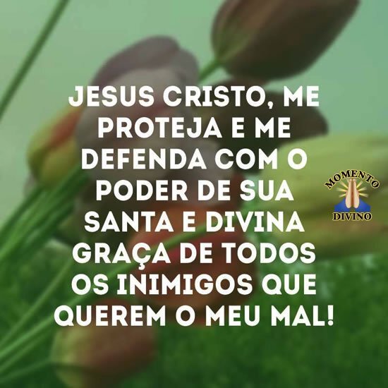 Jesus Cristo me proteja e me defenda