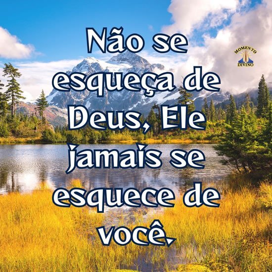 Não se esqueça de Deus