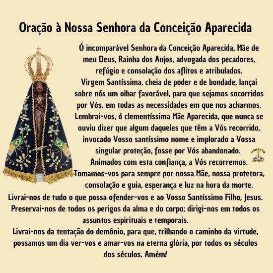 Oração à Nossa Senhora da Conceição Aparecida