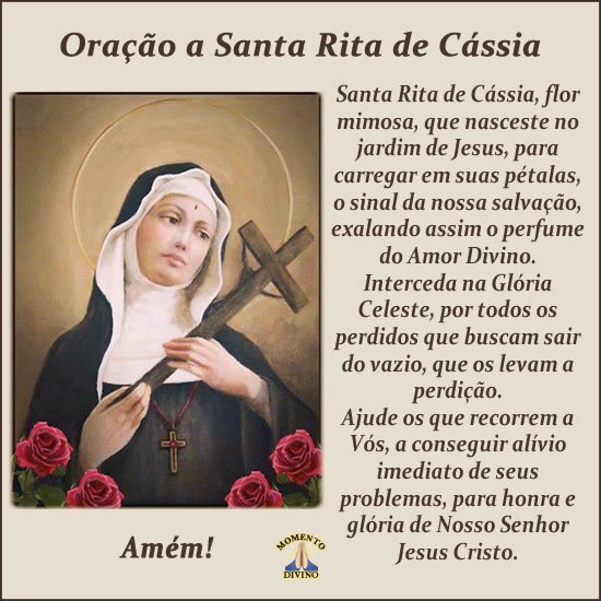 Ora o A Santa Rita De C ssia Momento Divino 4515 Ora o A Santa Rita De C ssia Momento Divino 4515