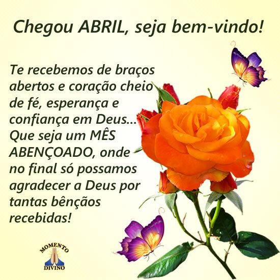 Chegou Abril