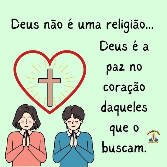 Deus é a paz no coração