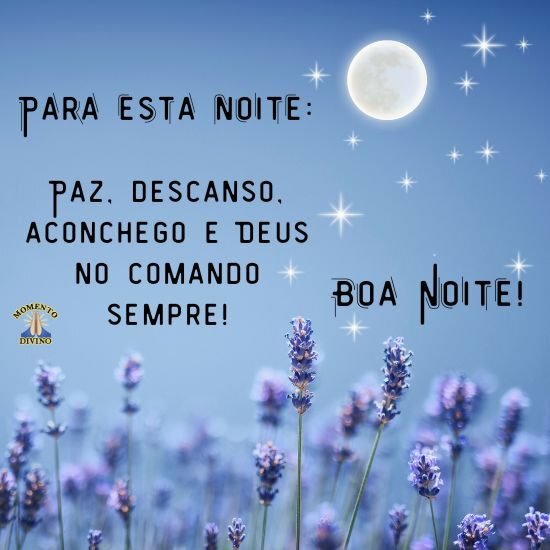 Noite de paz e descanso