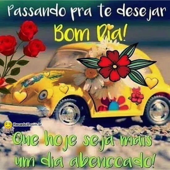 Passando pra desejar bom dia