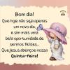 Quinta abençoada por Jesus
