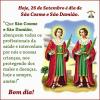 Dia de São Cosme e São Damião